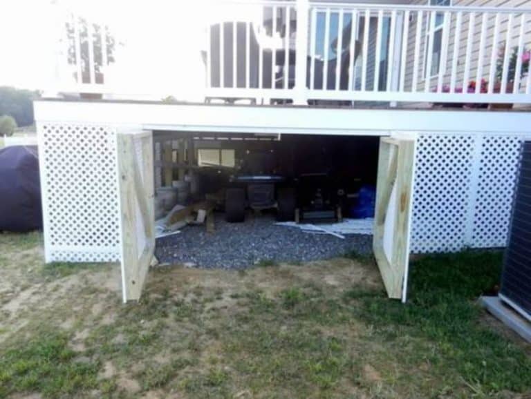 Under Deck Storage Ideas for Low Decks Outdoor Storage Options