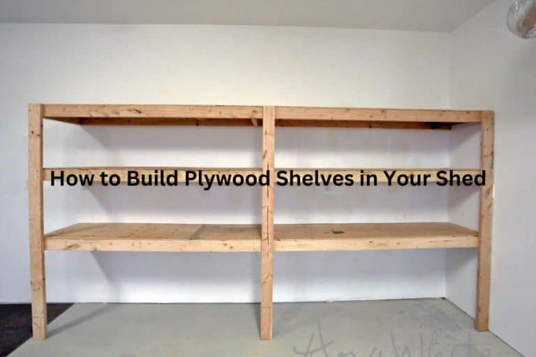 Messy to Organized Installing Plywood Shelves in Your Shed Outdoor