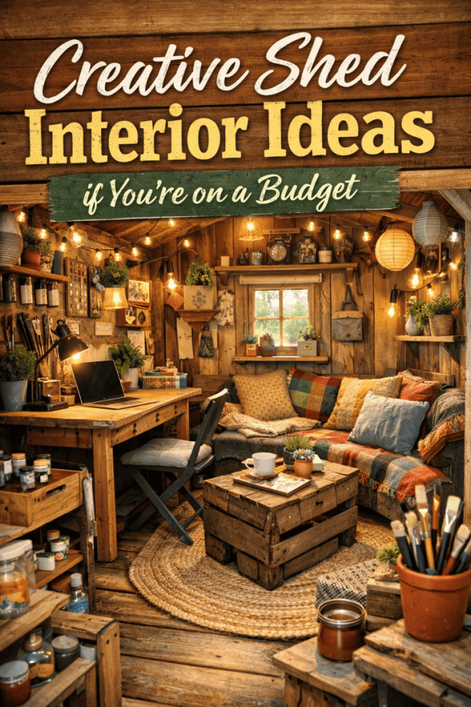 Creative Shed Interior Ideas if You’re on a Budget