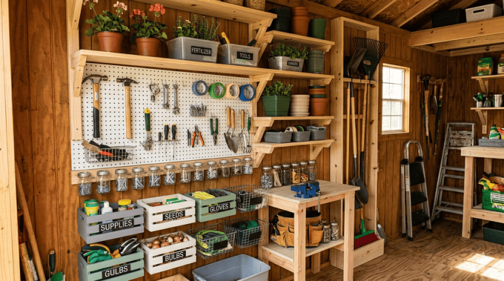 DIY Vertical Storage Ideas for Small Shed Interiors
