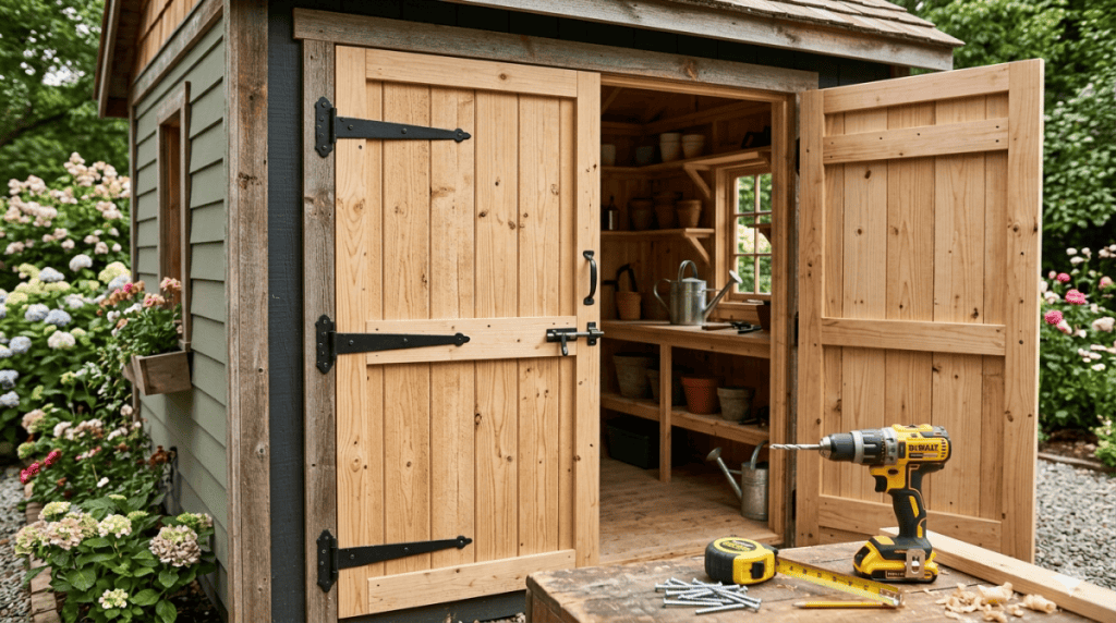How to Make a Double Door for a Shed