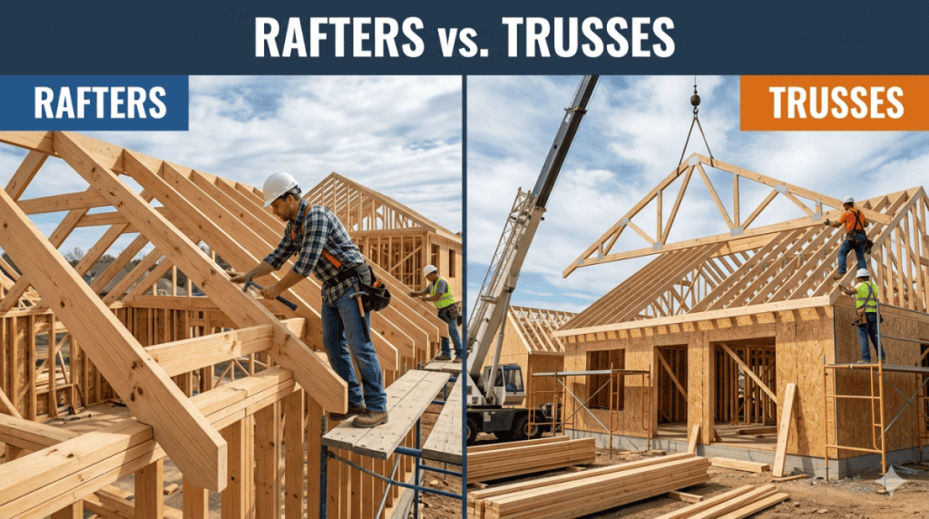 Rafters vs. Trusses